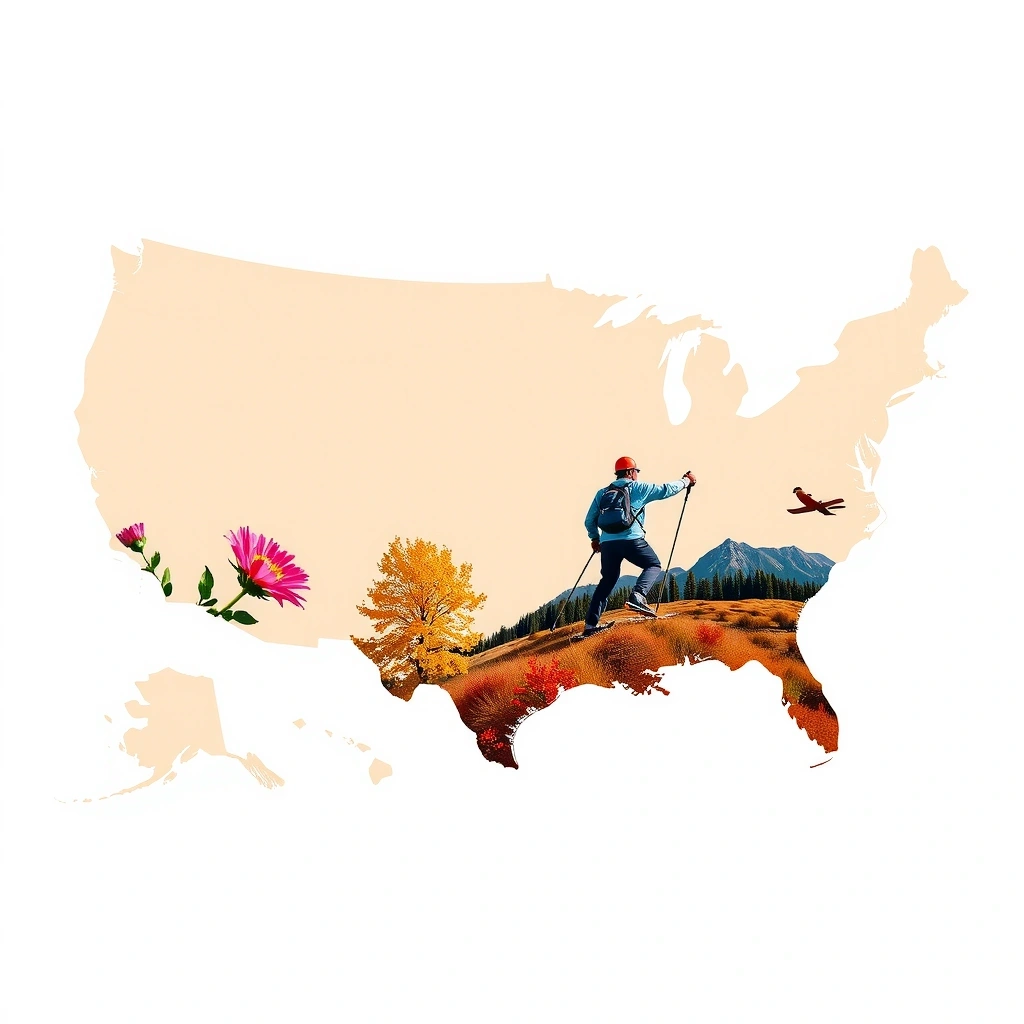 Карта сезонов в США