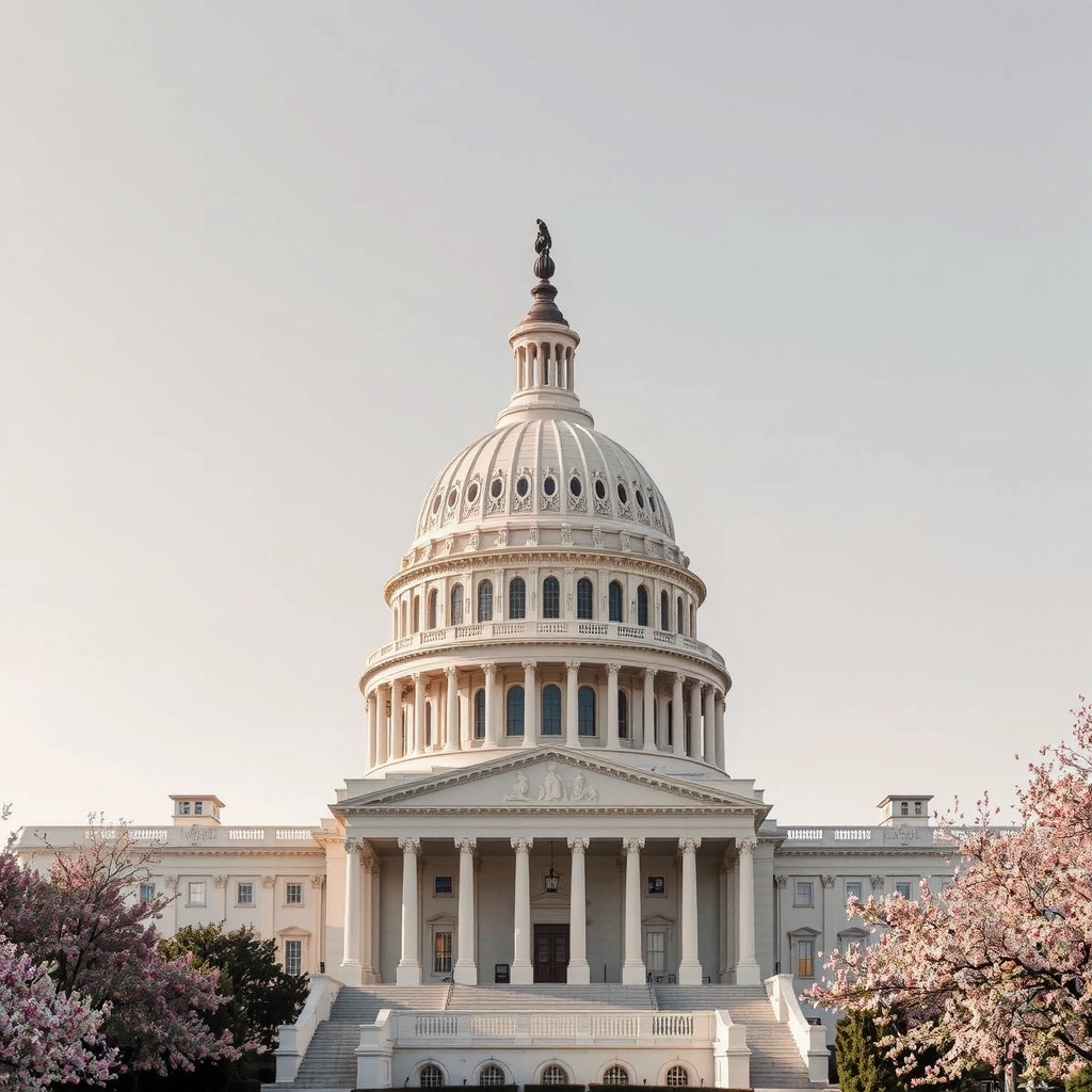 Вашингтон со зданием Капитолия